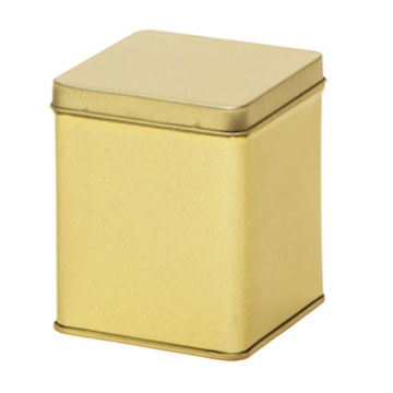 Bewaarbusje Goud vierkant 75x75