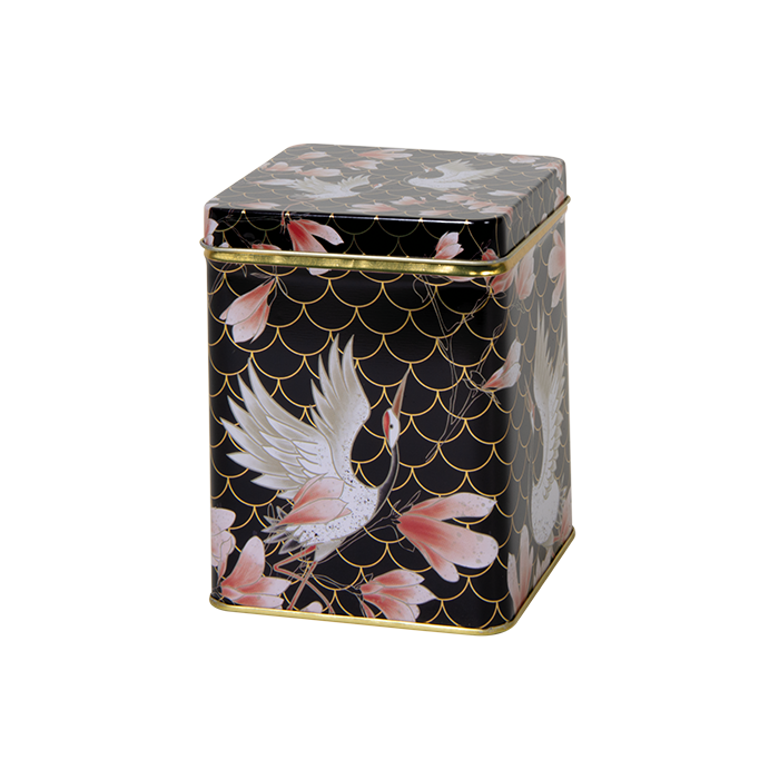 Thee bewaarbusje Kraanvogel 60 x 60 main product photo
