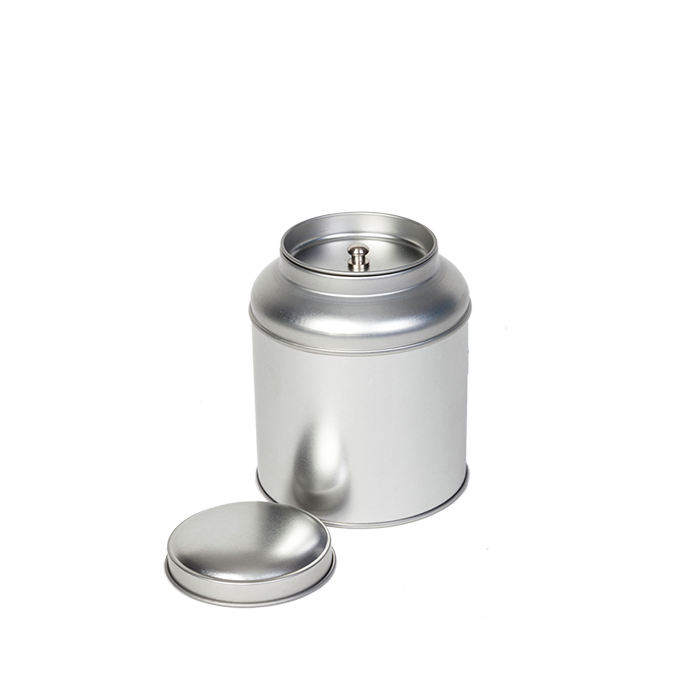 Bewaarbusje Zilver met dubbel binnendeksel main product photo